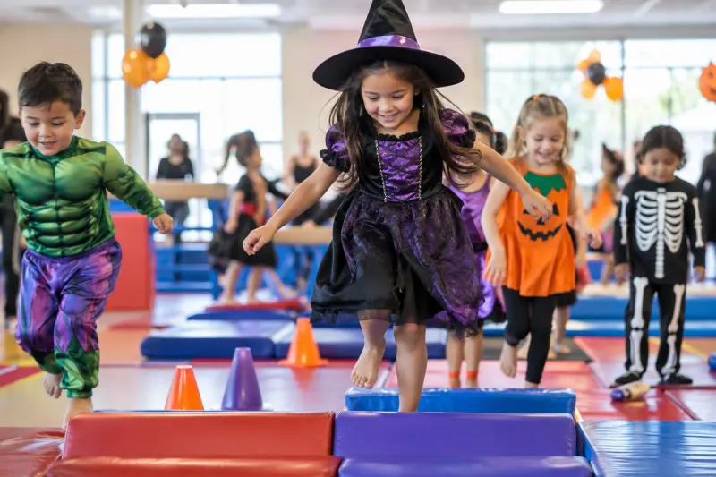 Event scene for The Little Gym Boo Bash