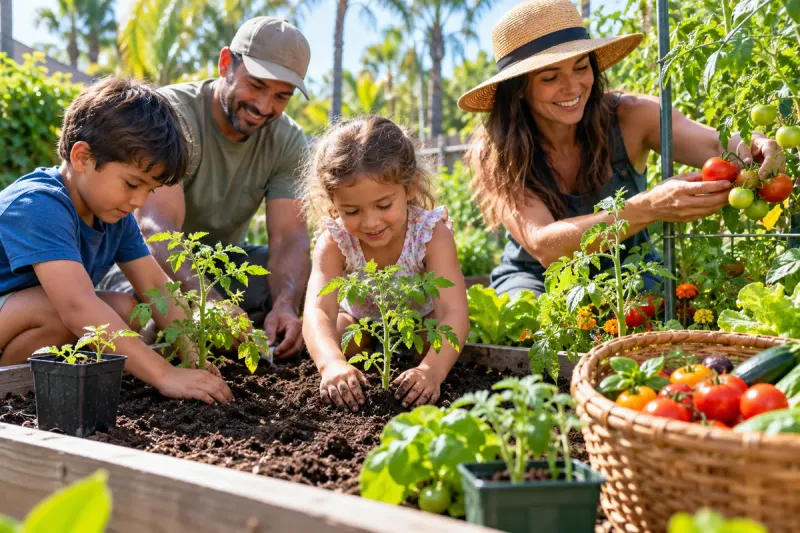 Event scene for Family Planting Day