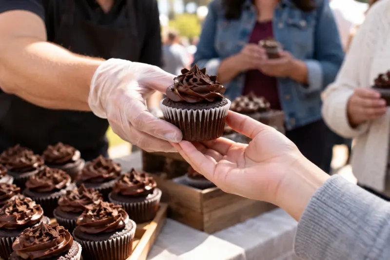 Event scene for National Chocolate Cupcake Day