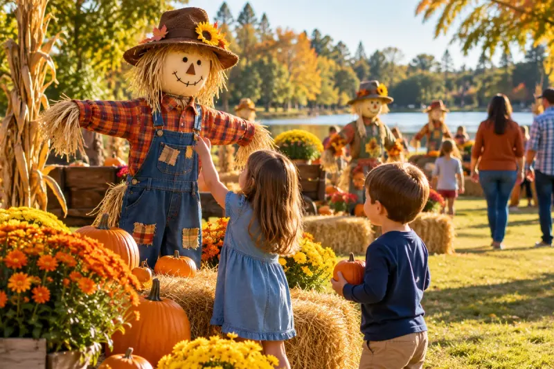 Event scene for Lakes Park Fall Festival