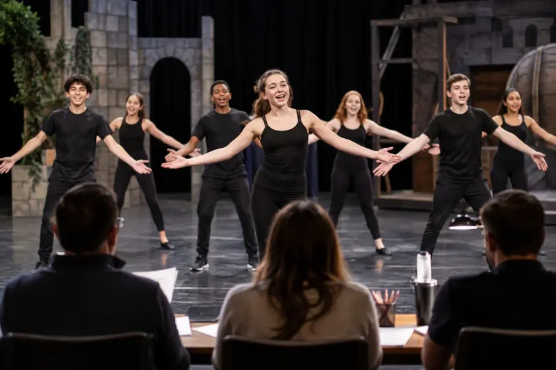Event scene for TNP Academy Auditions — Shrek Jr. & Urinetown