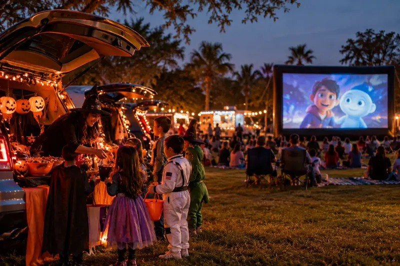 Event scene for Spooktacular Night at Estero Park