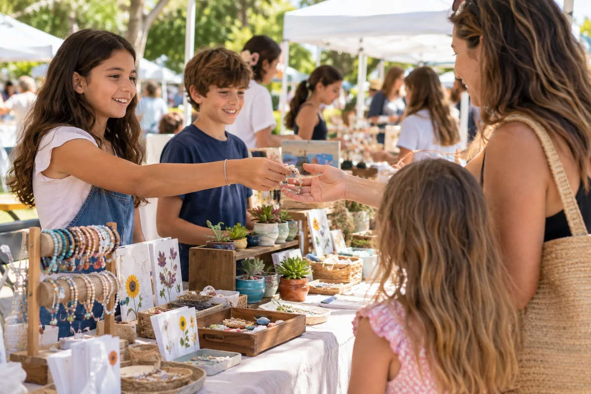 Event scene for Kids Markets at Shangri-La Springs